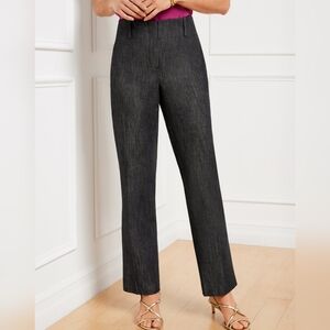 NWT Talbots Southampton Straight Leg Denim Pants Size 8 Dark Wash